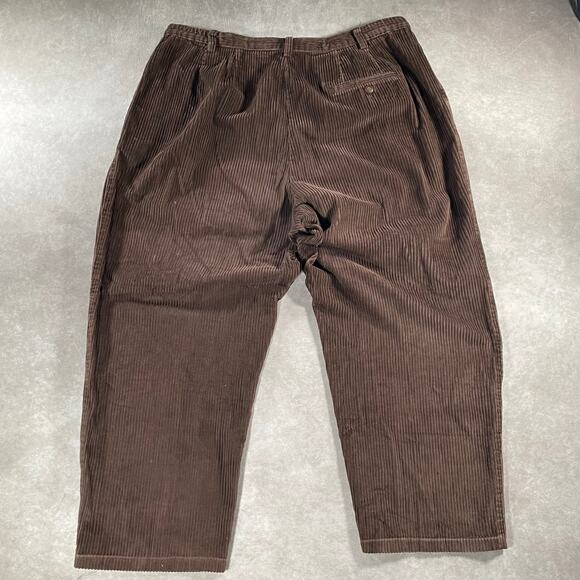 Vintage Eddie Bauer Brown Cozy Corduroy Baggy Pants - Picture 2 of 6
